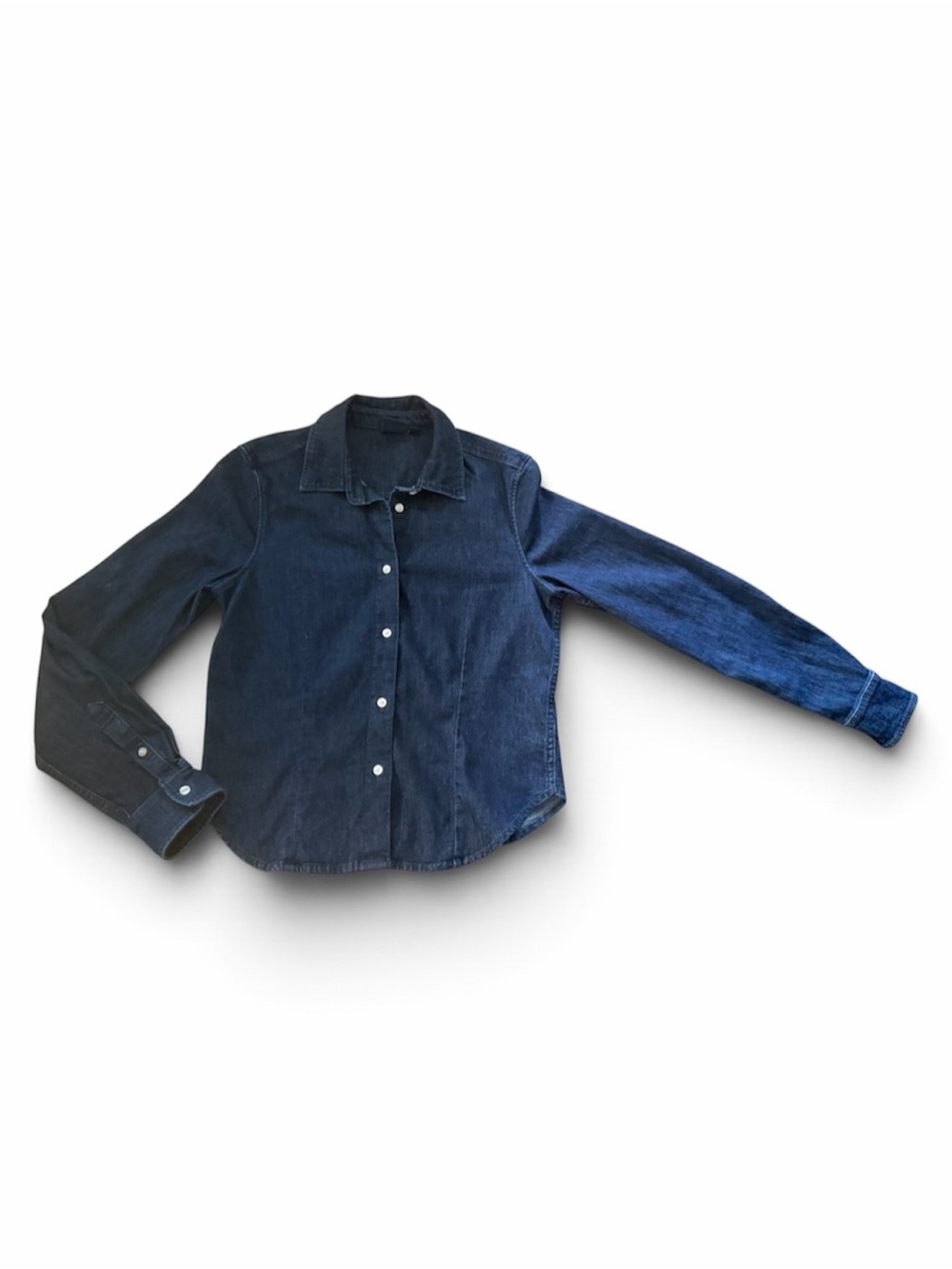 Classic Dark Blue Denim Shirt
